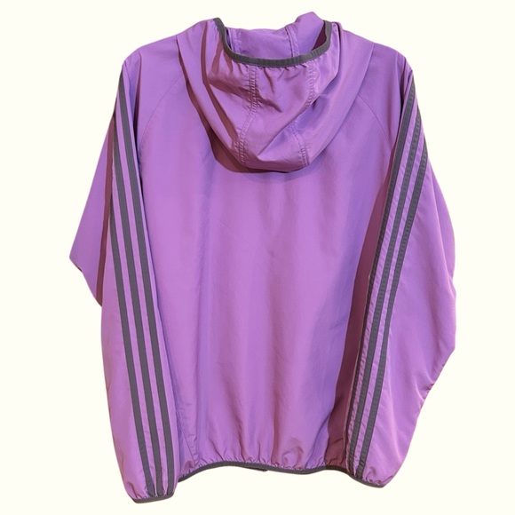 Adidas Lavender Windbreaker Jacket L - Picture 6 of 8